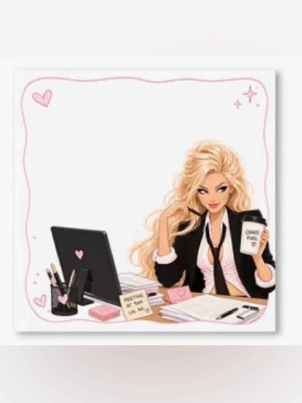 Girl Boss Sticky Notes - 50 Sheets